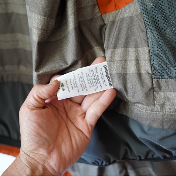 Patagonia Rubicon Rider Insulated Jacket Men’s Size M Orange Beige Recco - Picture 12 of 14